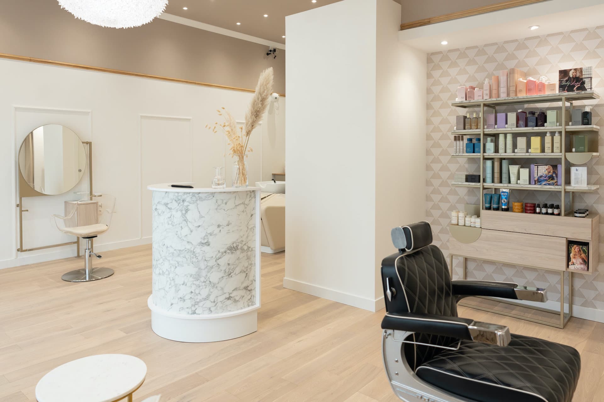 Le fauteuil de barbier du salon Maison Pimentel